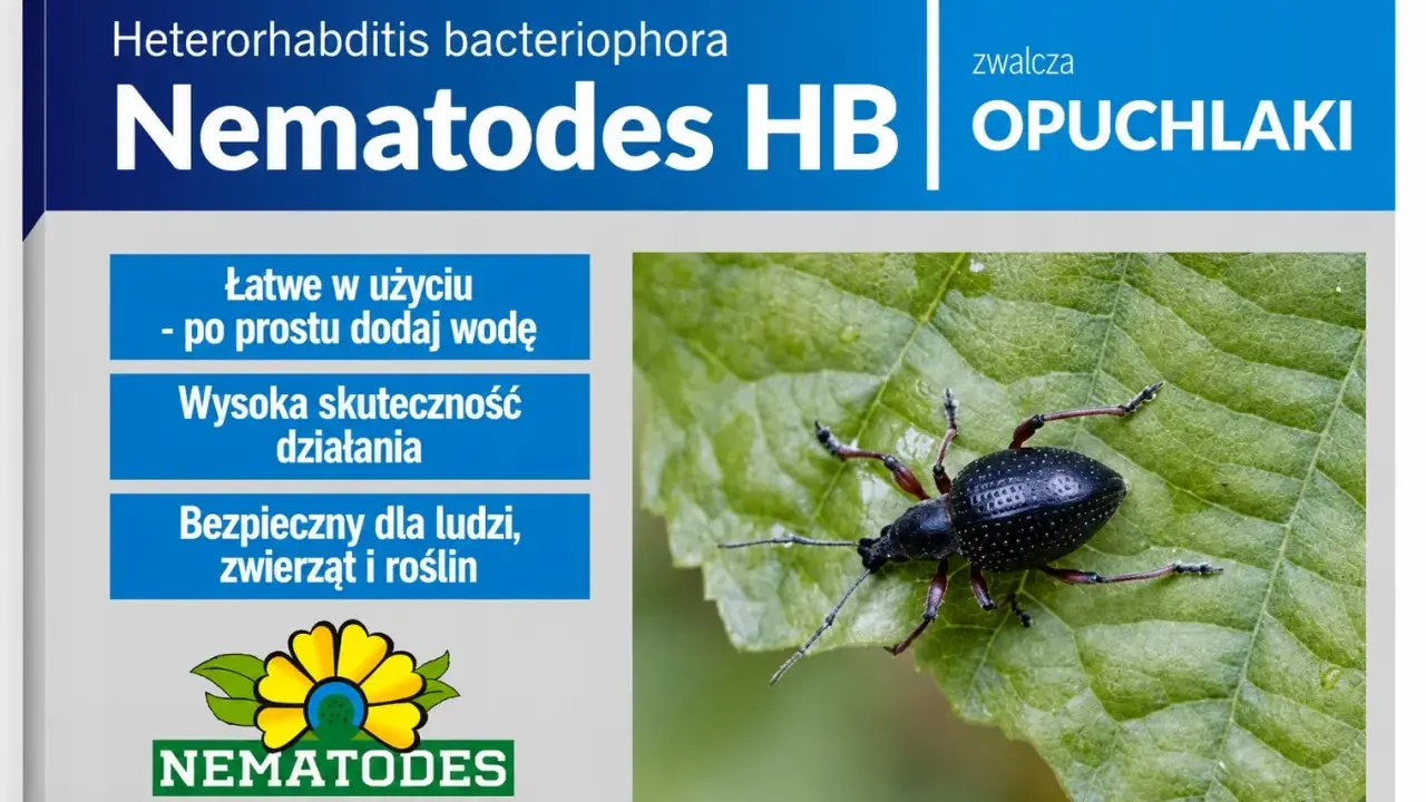 Nematodes HB zwalczają opuchlaki. Produkt jest łatwy w użyciu, skuteczny i bezpieczny dla ludzi, zwierząt i roślin.